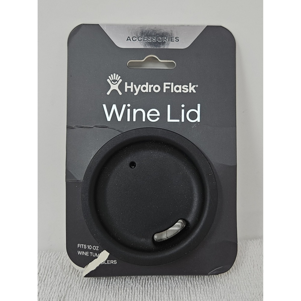 Hydro Flask Wine Tumbler Sip Lid, Black, for 10oz Tumbler, New/Dmgd Package